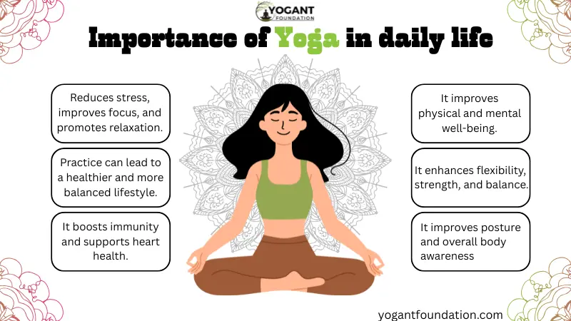 Importance of yoga in daily life