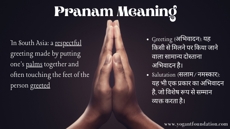 Pranam Meaning