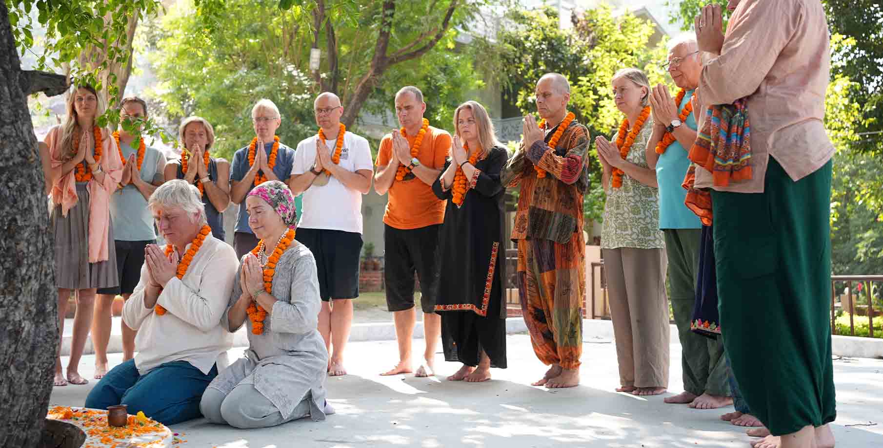 Yoga practice at Yogant Foundation
